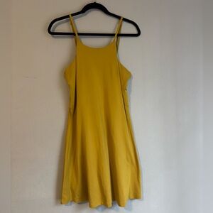 Girlfriend Collective Yellow-ish Green Athletic Dress